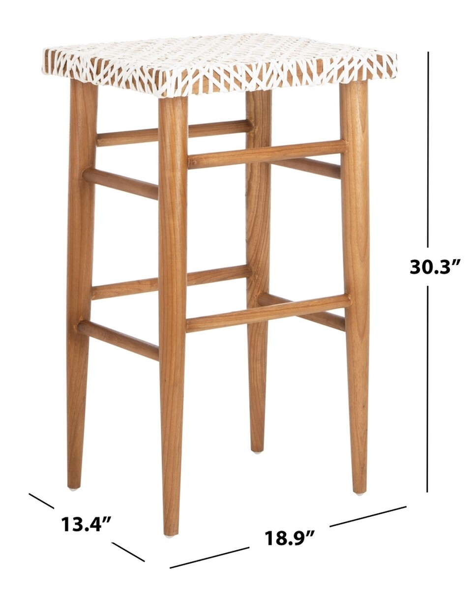 Safavieh Kaleo Woven Leather Barstool, Reduced Price 2172700984 BST1004A
