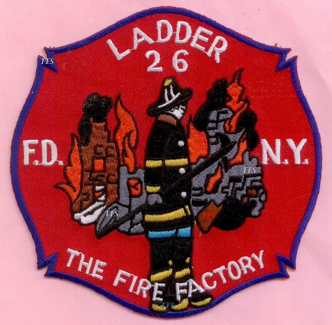 New York City Fire Dept Ladder 26 Patch Fire Factory