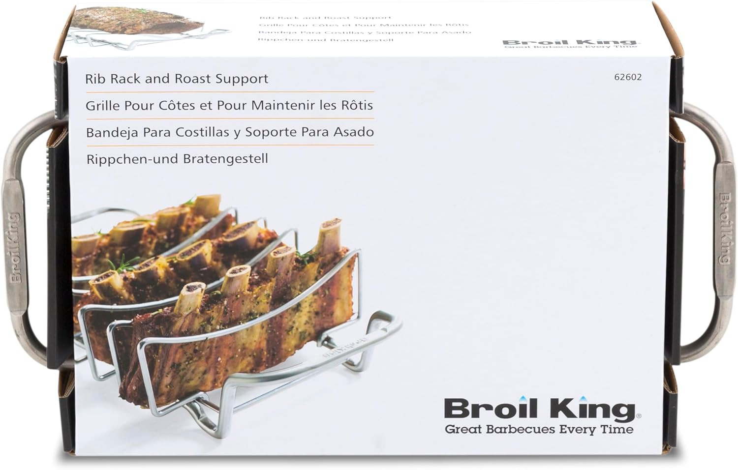 62602 Stainless Steel Rib Rack and Roast Support