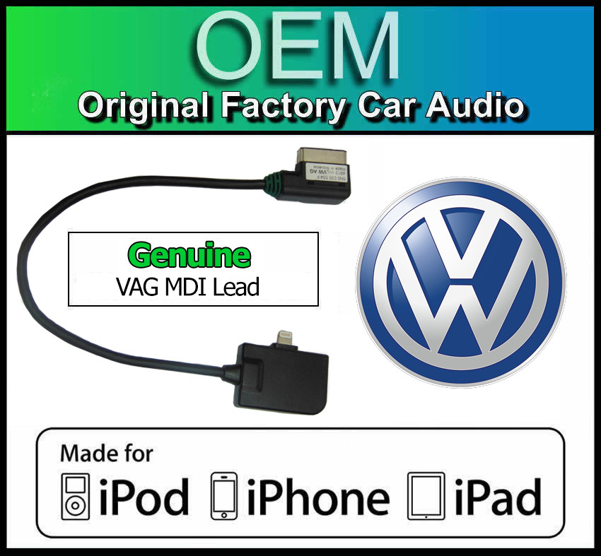 VW MDI iPod iPhone iPad lead cable, VW Jetta media in lightning adapter