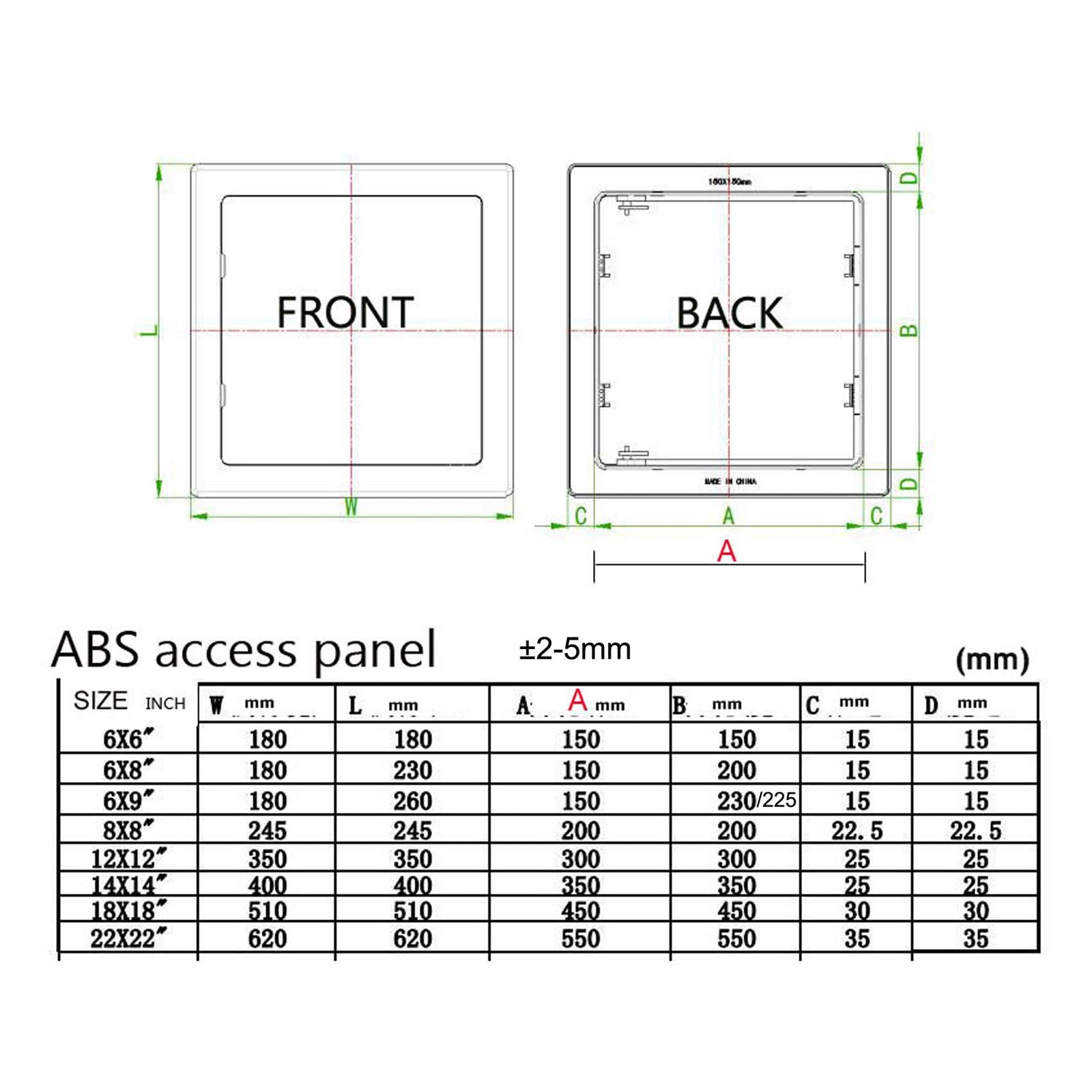 Attic Access Door,Interior Wall Access Panel (8x8inch) Ceiling,Separation of ...