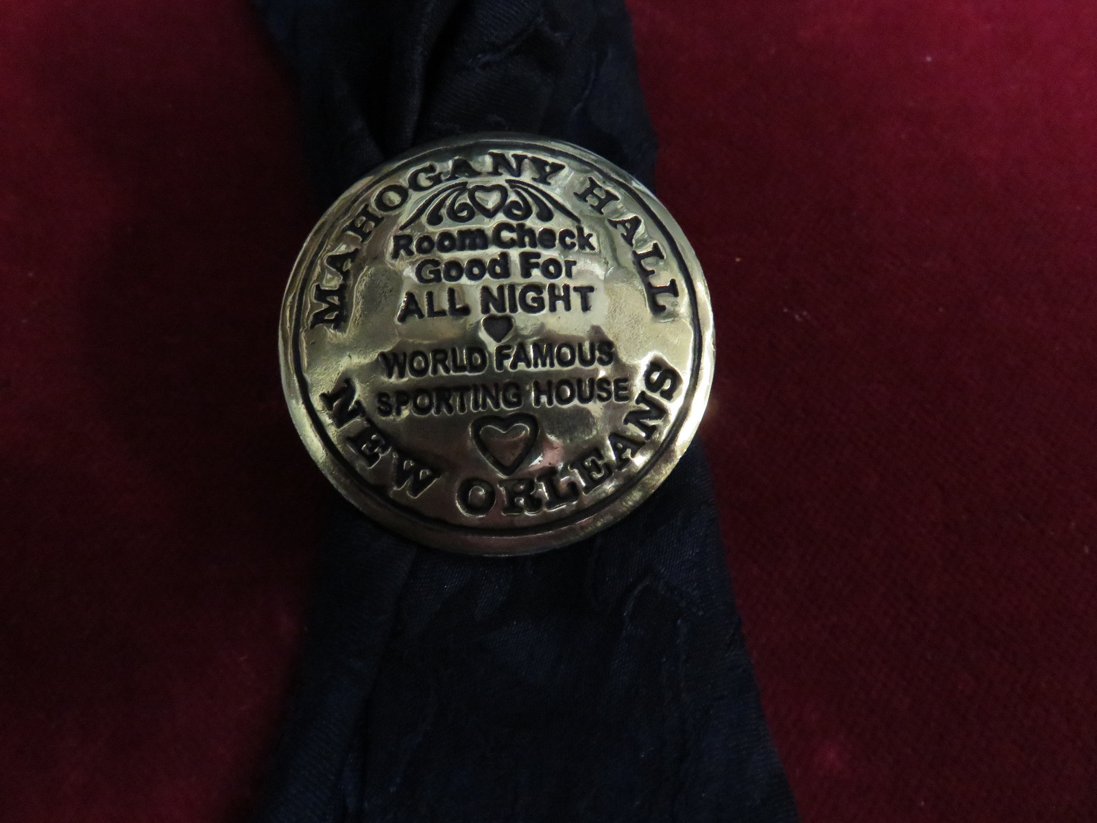 Scarf Slide / Wild Rag Slide: Mahogany Hall, New Orleans, brass