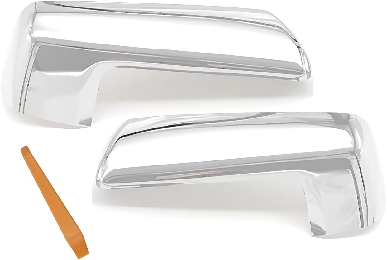 Mirror Cover Cap Trim Compatible with 2019-2024 Chevy Chrome, chrome
