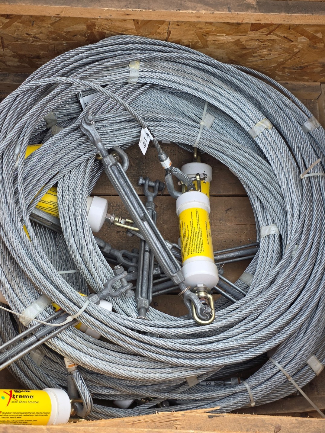 XTREME Miller 60FT SkyWalker Temporary Horizontal Lifeline Systems Kit DFCLL NEW