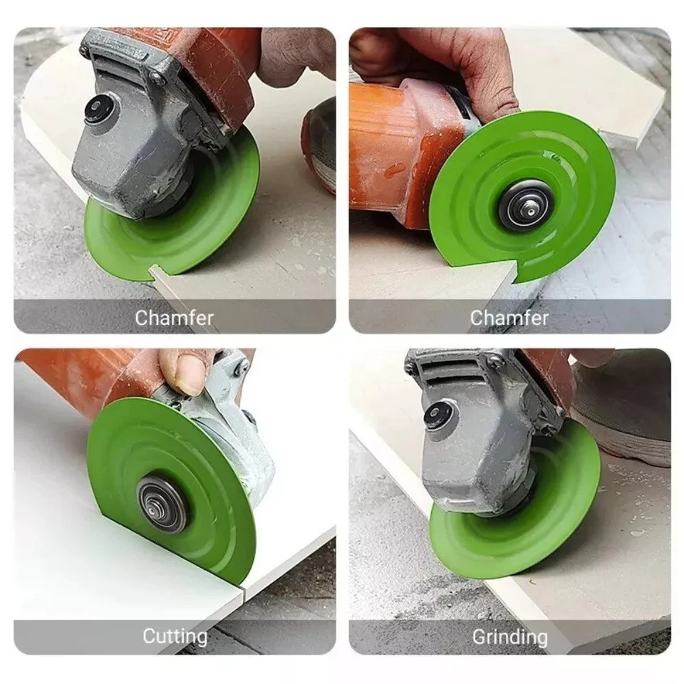 3PCS Rock Plate Flat Grinding Blade Tile Chamfering Cutting Sanding Blade Tool