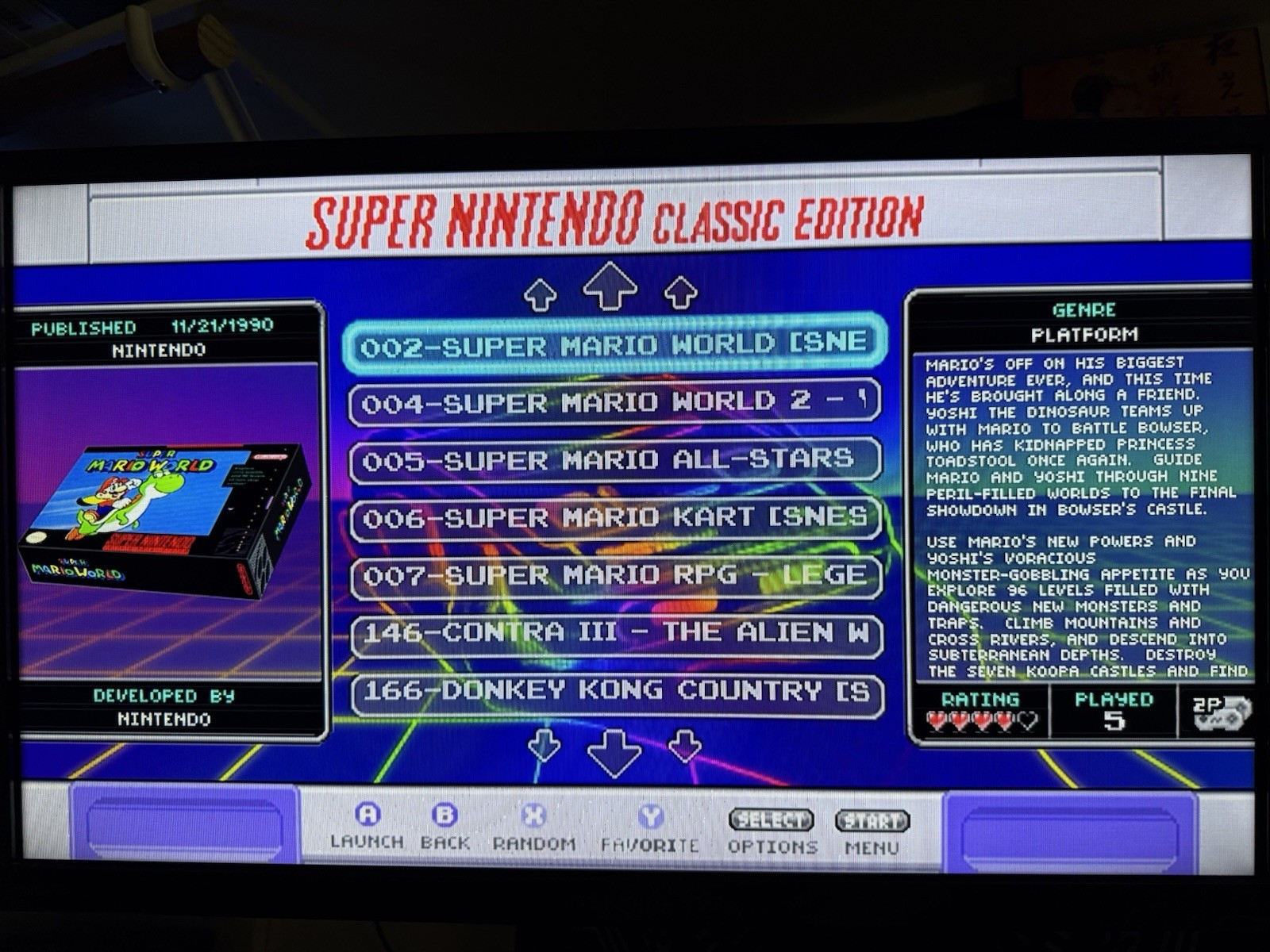 Super Nintendo SNES Mini Console With Complete SNES and NES Libraries.