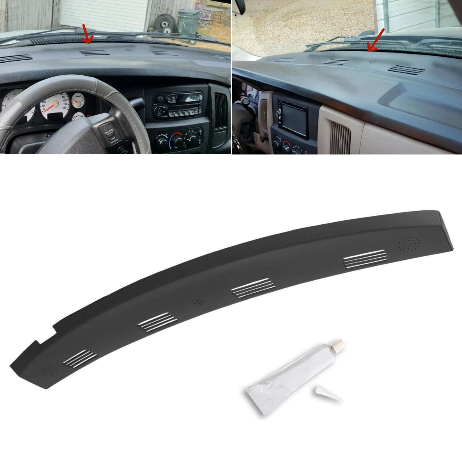 Defrost Dash Vent Grille Cover Replace Fit For 02-05 Dodge Ram 1500 2500 3500
