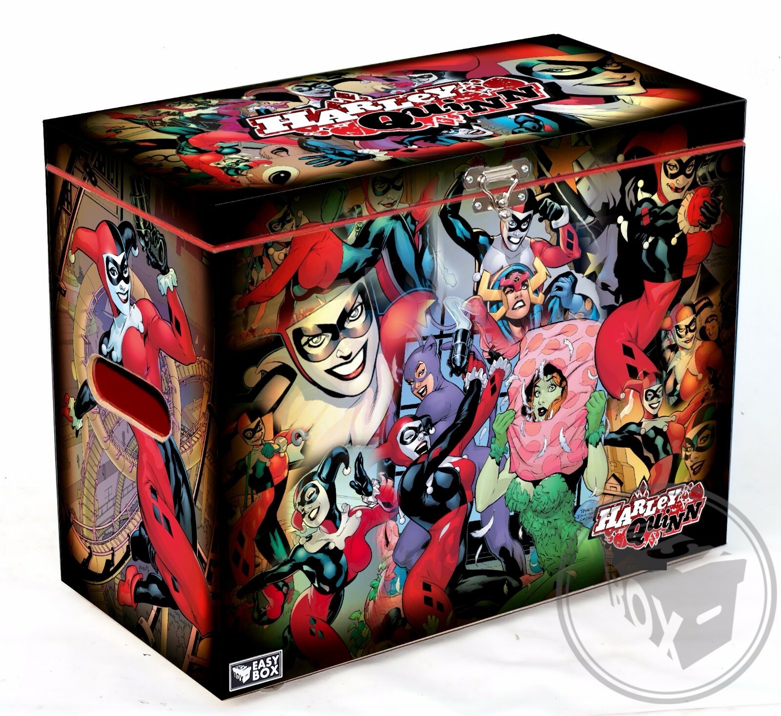 Harley Quinn - Large Comic Book Hard Storage Box Chest MDF