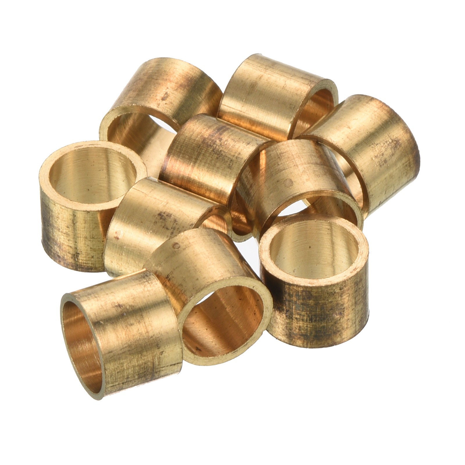 10Pcs 10mm Brass Pool Cue Ferrules Billiard Snooker Cue Tips Repair Tool