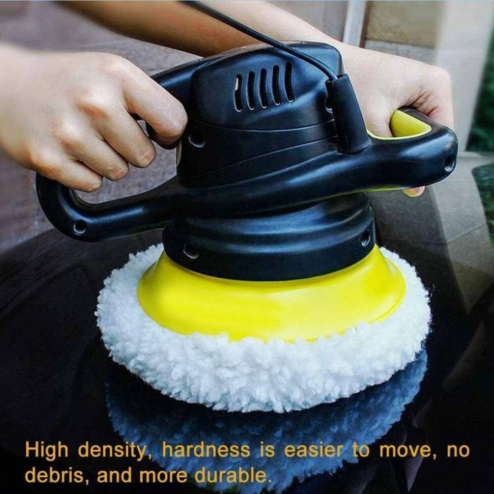 10X Ultra Soft Wool Polisher Bonnet Covers Compatible 9 10 Inch Car Buffer