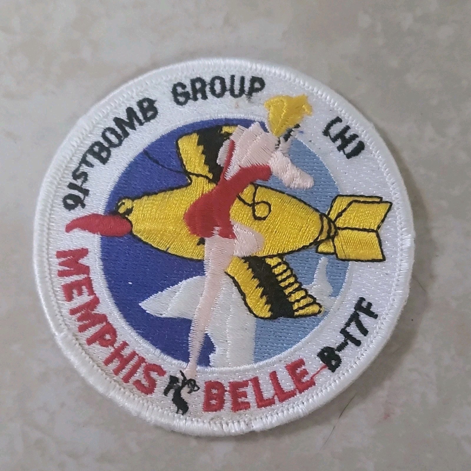 WWII 91st Bomb Group Memphis Belle B-17F Air Force Patch Militaria Original BSA