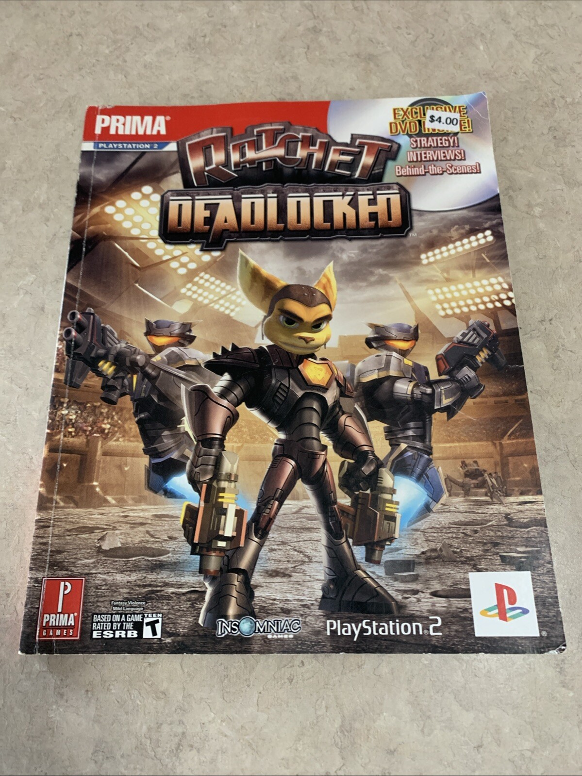 Ratchet: Deadlocked by Bryan Stratton (2005, Paperback) Strategy Guide No DVD