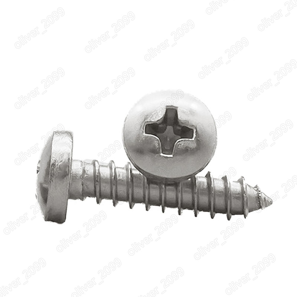 Titanium GR2 Phillips Cross Pan Head Self Tapping Screws M3 M4 M5 M6