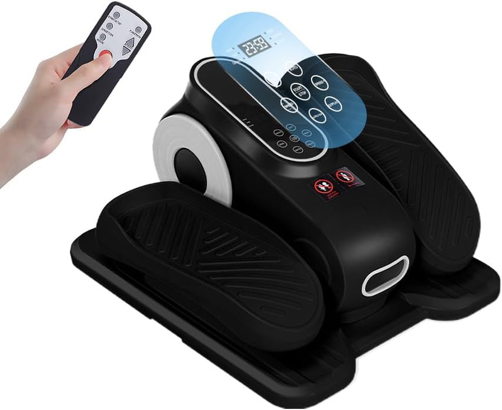 Adjustable Under Desk Elliptical Machine for Seniors - Seated Leg Exerciser