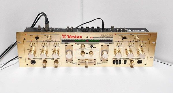 Vestax PMC-25 Rotary DJ Mixer with Genuine DF-25 AC Adapter Tested Japan