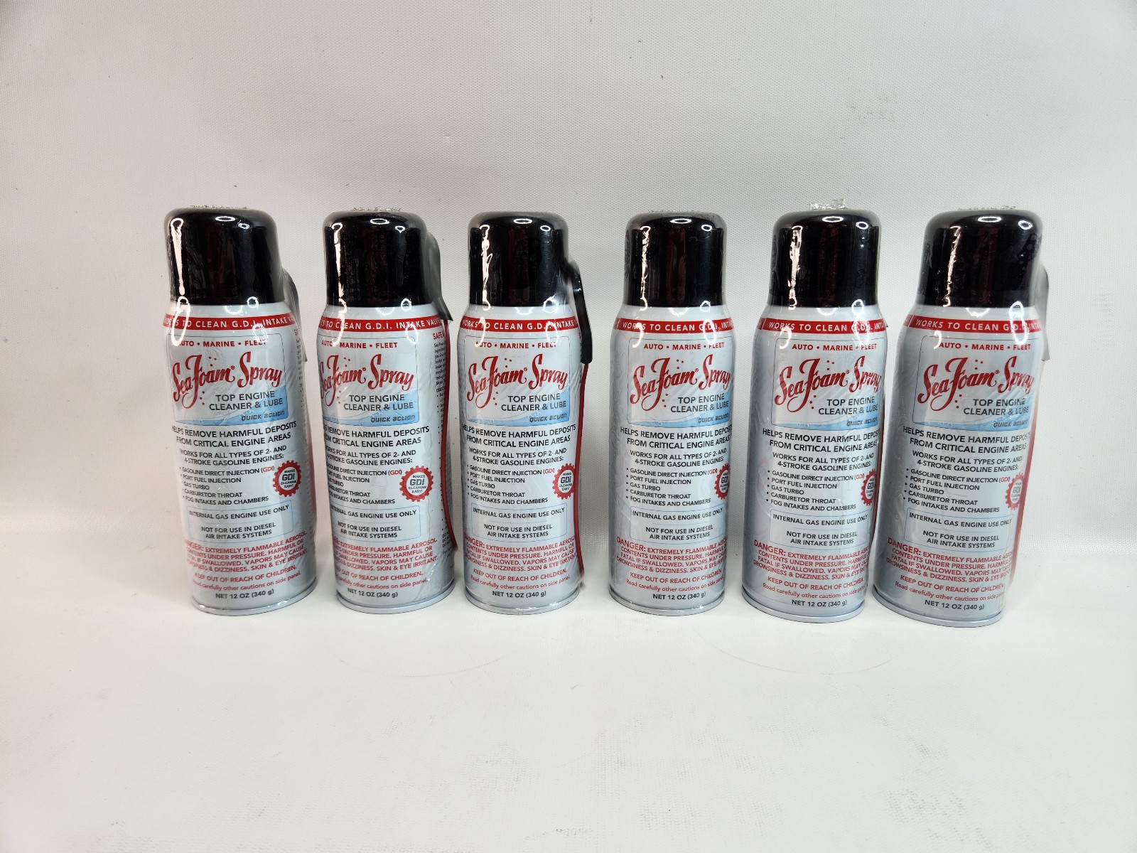 6 Bottles  Sea Foam SS14 Cleaner Lube Spray 14 oz Engine Intake Valve Cleaner