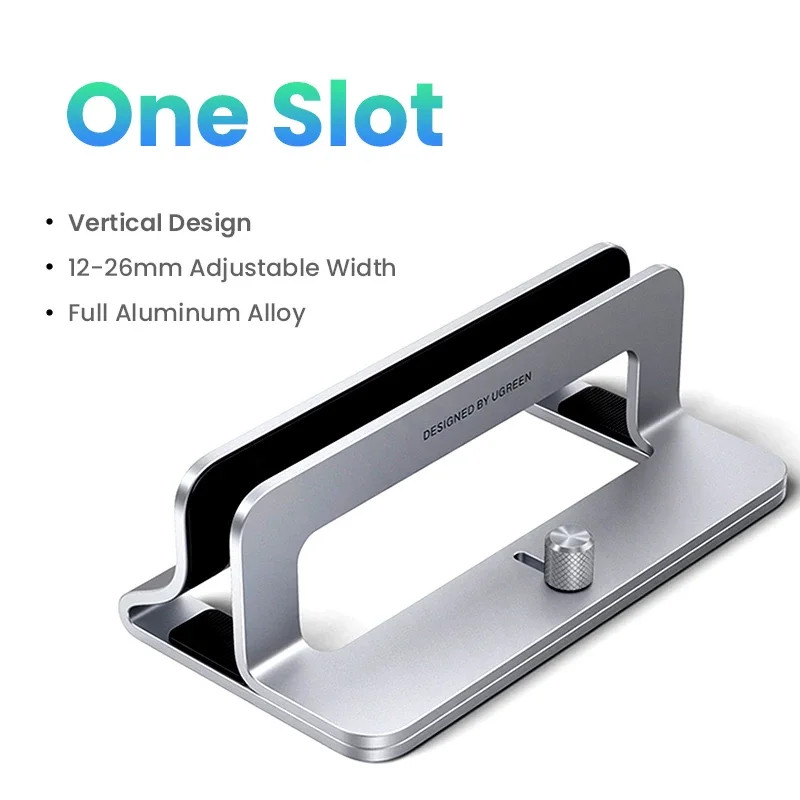 Vertical Laptop Stand for Macbook Pro Aluminum Portable Notebook Stand Laptop Su