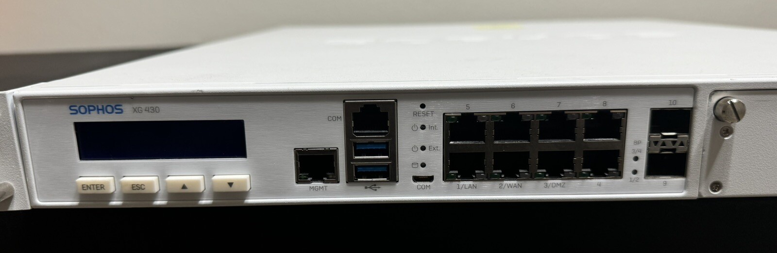 Sophos XG 430 Rev 2 Rack Mount Security Appliance