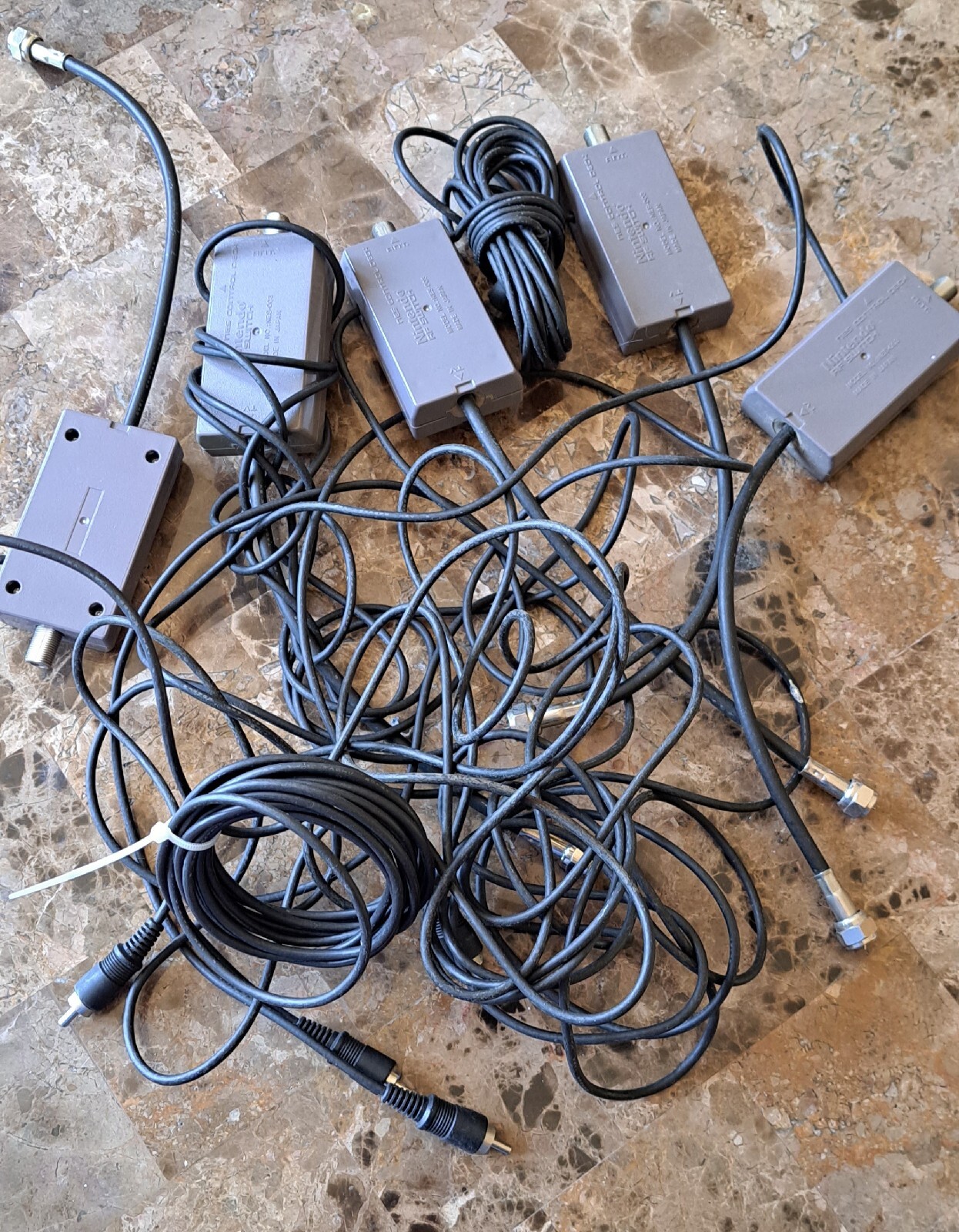 Nintendo NES RF AV Cable Adapter Switch (NES-003) Lot Of 5 Free Fast Shipping