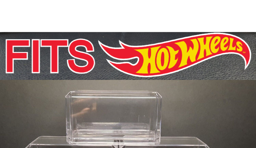 Diecast clear display case for 1:64 scale model cars 1 pack lot fits HOT WHEELS