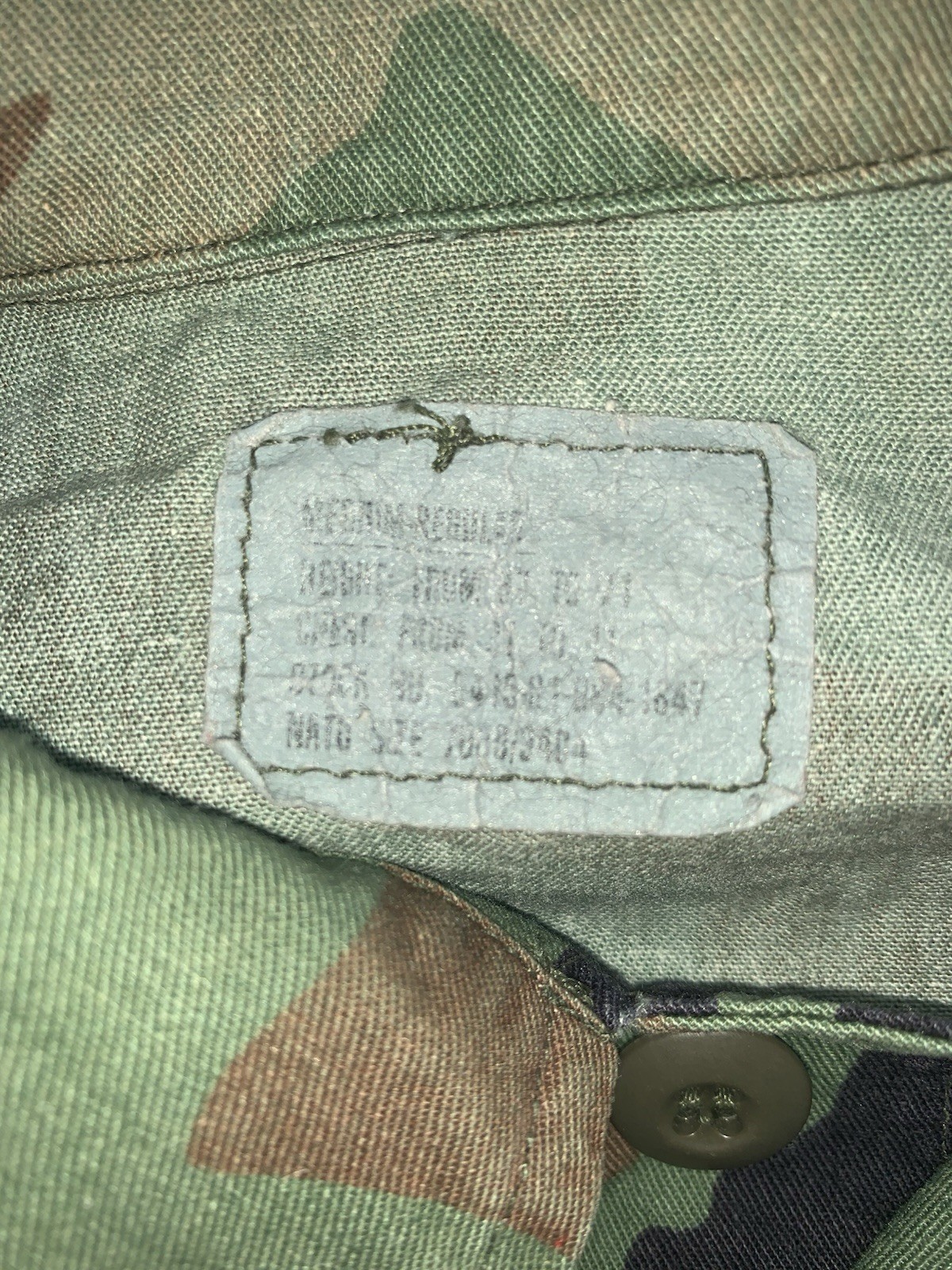 US Air Force Prime BEEF Civil Engineering BDU Jacket Staff Sergeant Medium Camo