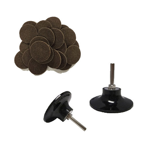 50 - 3" Roloc Surface Conditioning Disc Coarse and Mandrel Disc Holder