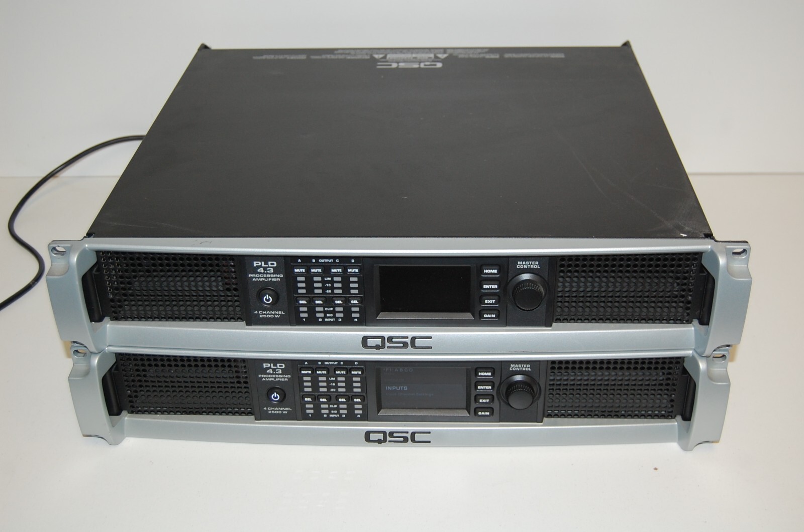 2X QSC PLD 4.3 2500-Watt 4-Ch Processing Amplifiers PLEASE READ!!