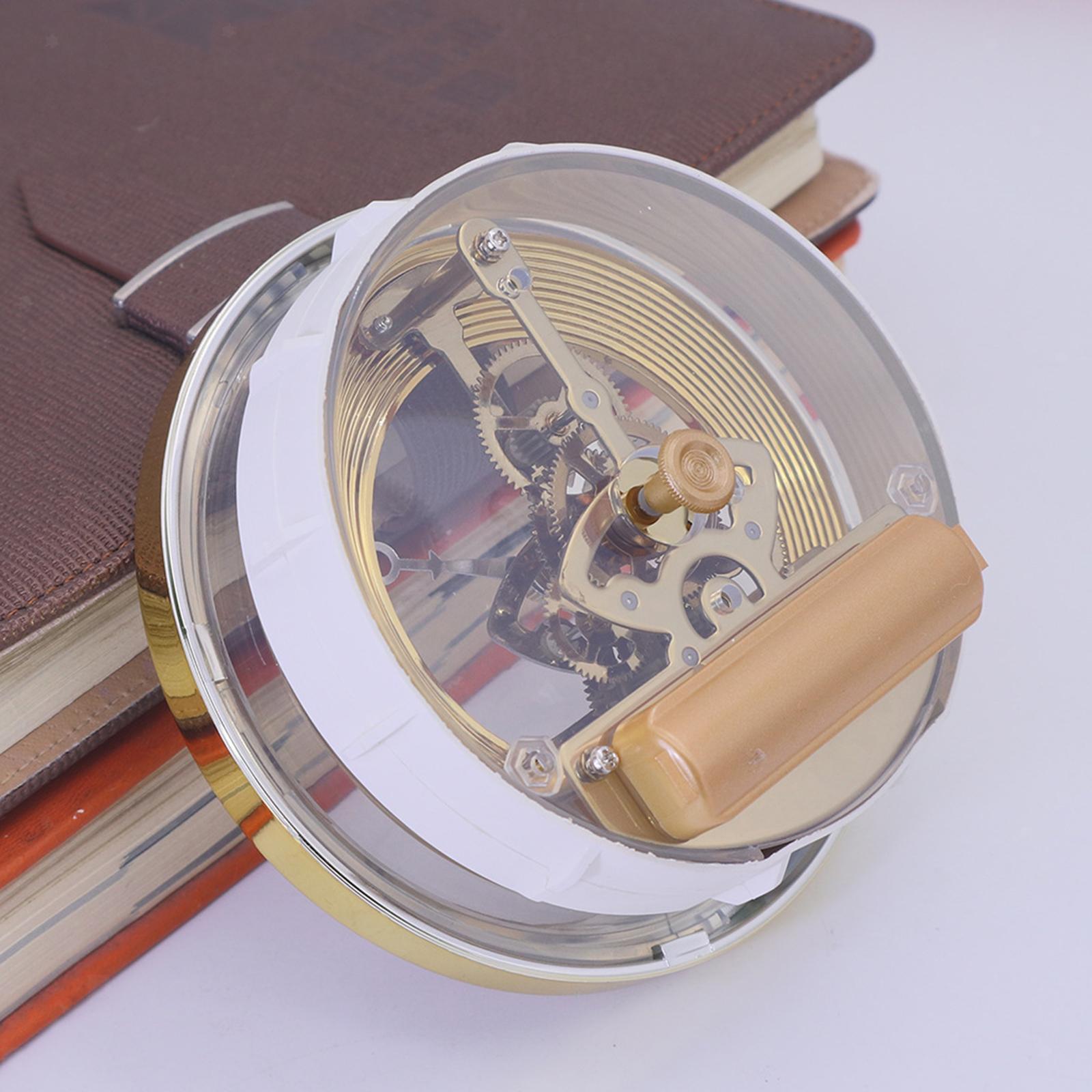 Quiet Transparent Skeleton Clock Inserts 4" Dial Battery Powered for School