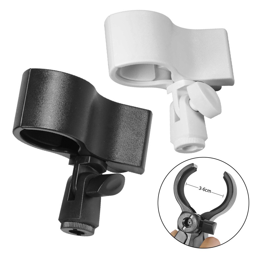 Sturdy Mic Clamp Holder for Various Microphone Types with Adjustable Angle
