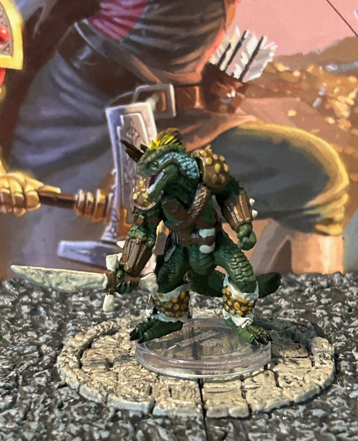 Lizardfolk D&D Miniature Dungeons Dragons Fangs Talons warrior fighter barbarian