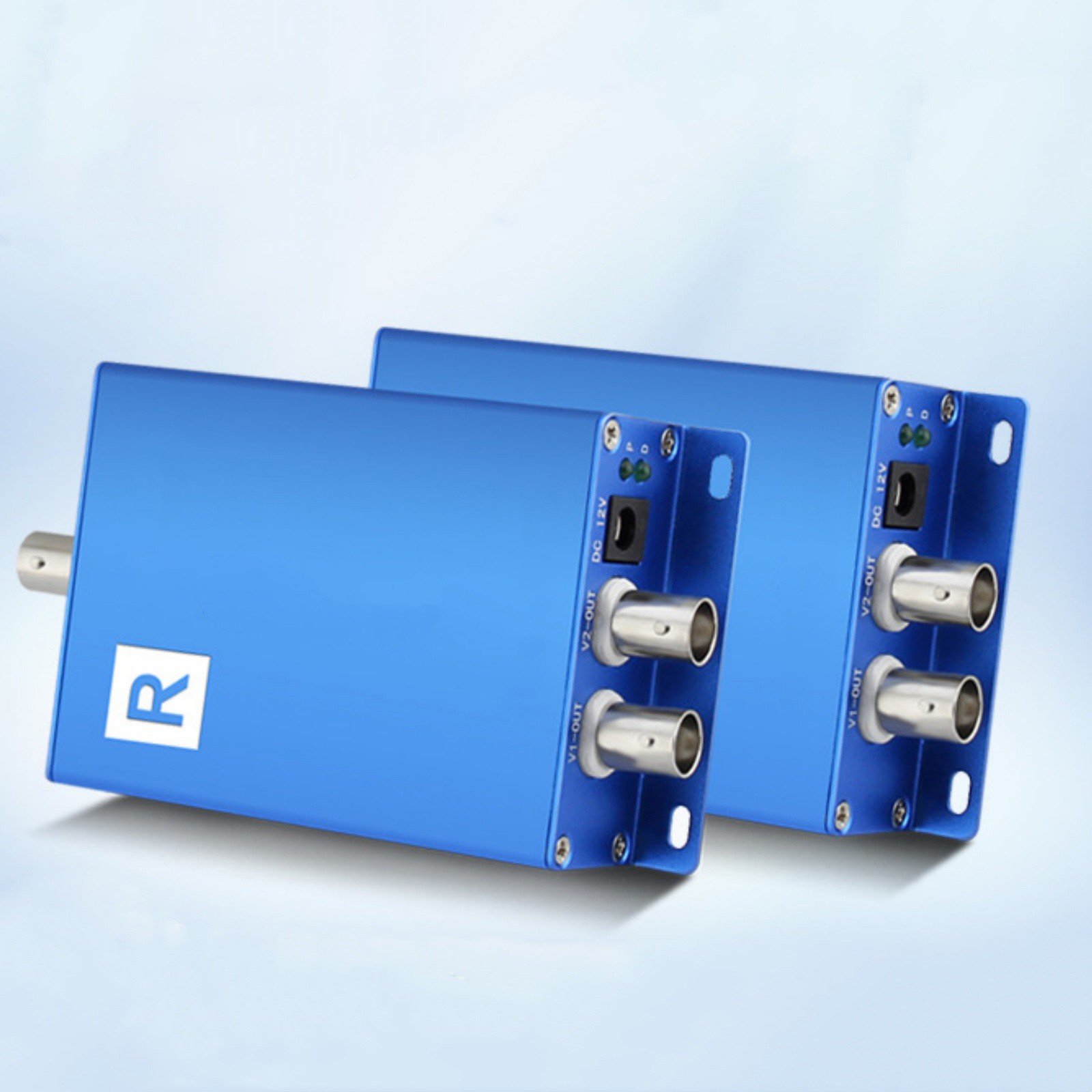 Plug&Play 2HD Video Multiplexer over Coaxial cable RG59 Converter Extender 400m