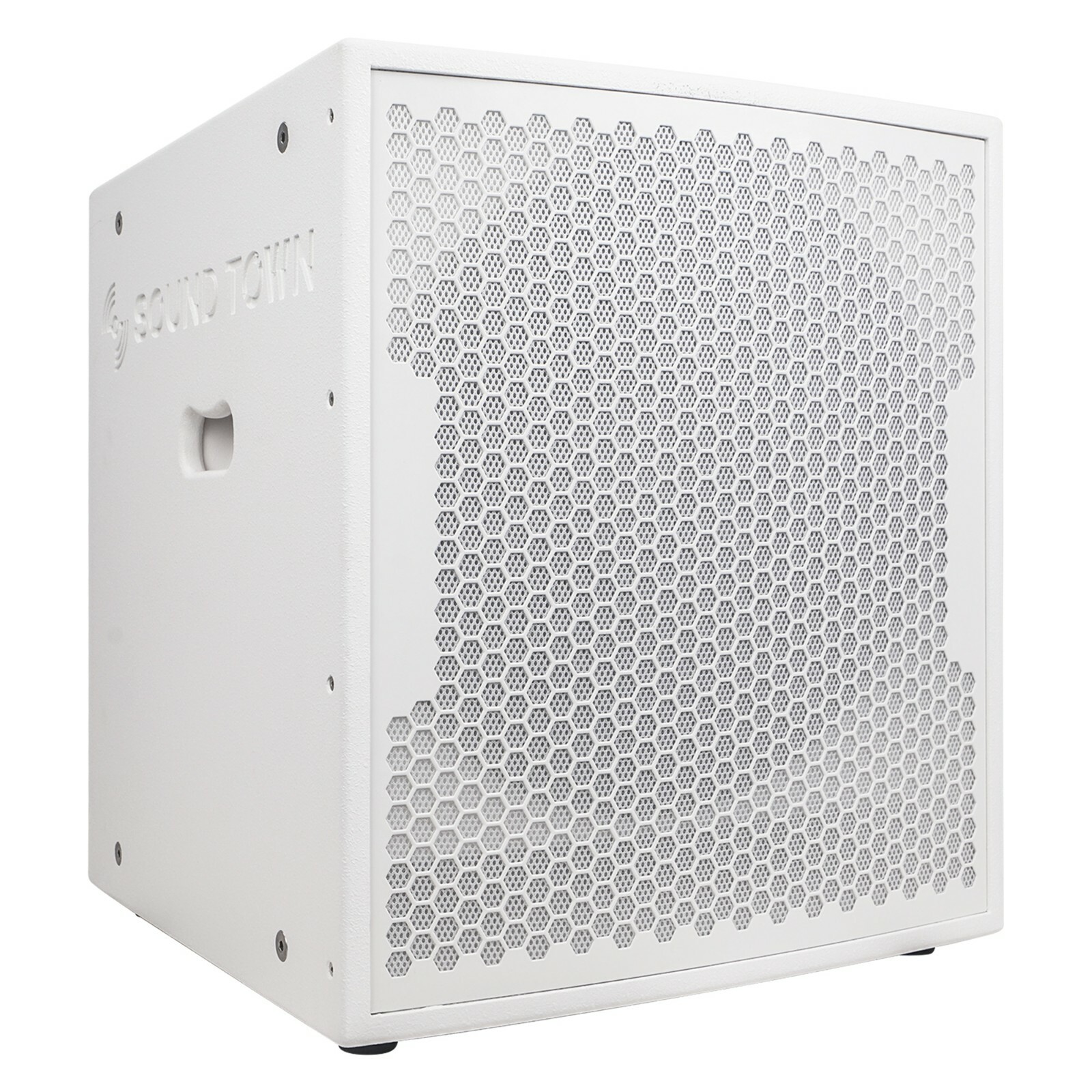 Sound Town 18" Powered Subwoofer 2000W 2 Outputs Plywood White (CARPO-18SWPW)