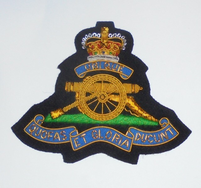 UK Britain BEF Royal Artillery Regiment Corps Howitzer Ubique Uniform Patch Unit