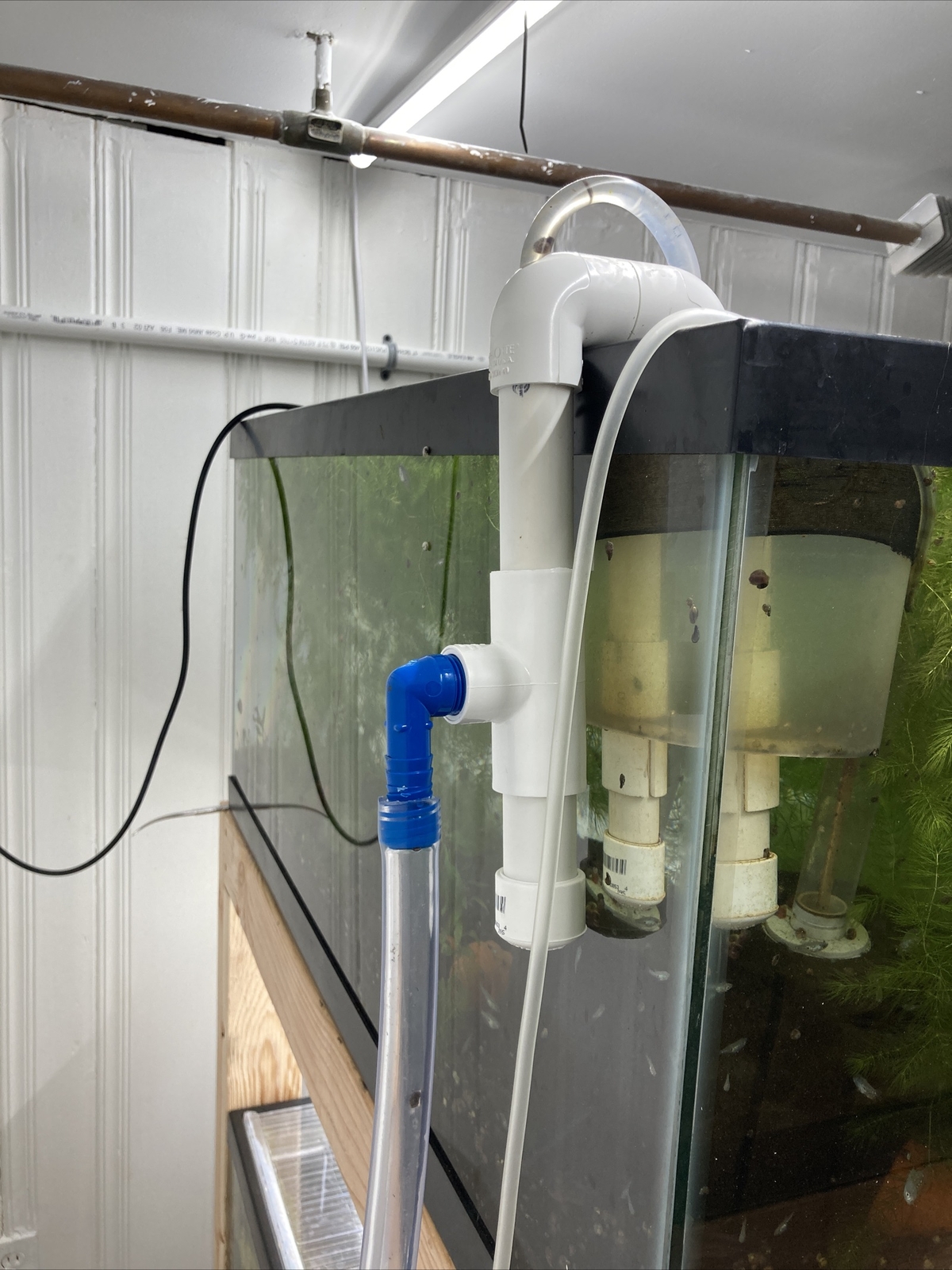 PVC Overflow Fish Tank No-drill Overflow