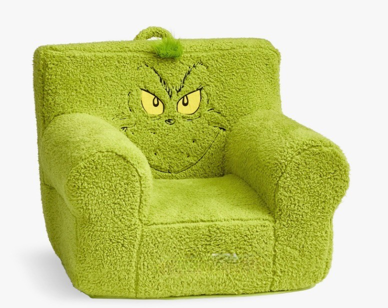 Pottery Barn Kids GRINCH Anywhere Chair Slipcover NEW w/tags RARE!! SOLD OUT ~PB