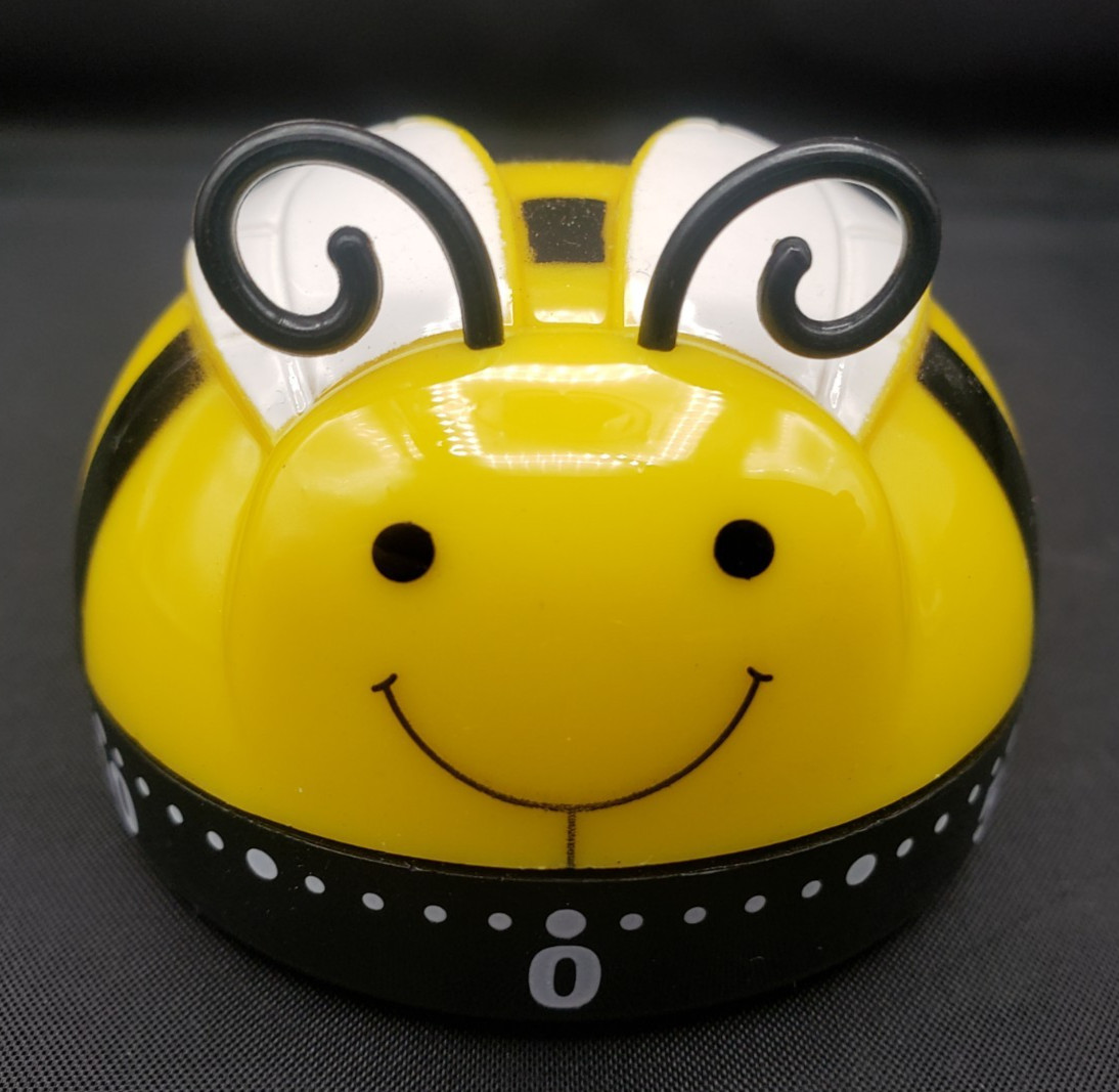 Avon Busy Little Bee Kitchen Timer Bumble Insect 2013 60 Minute Timer NOS