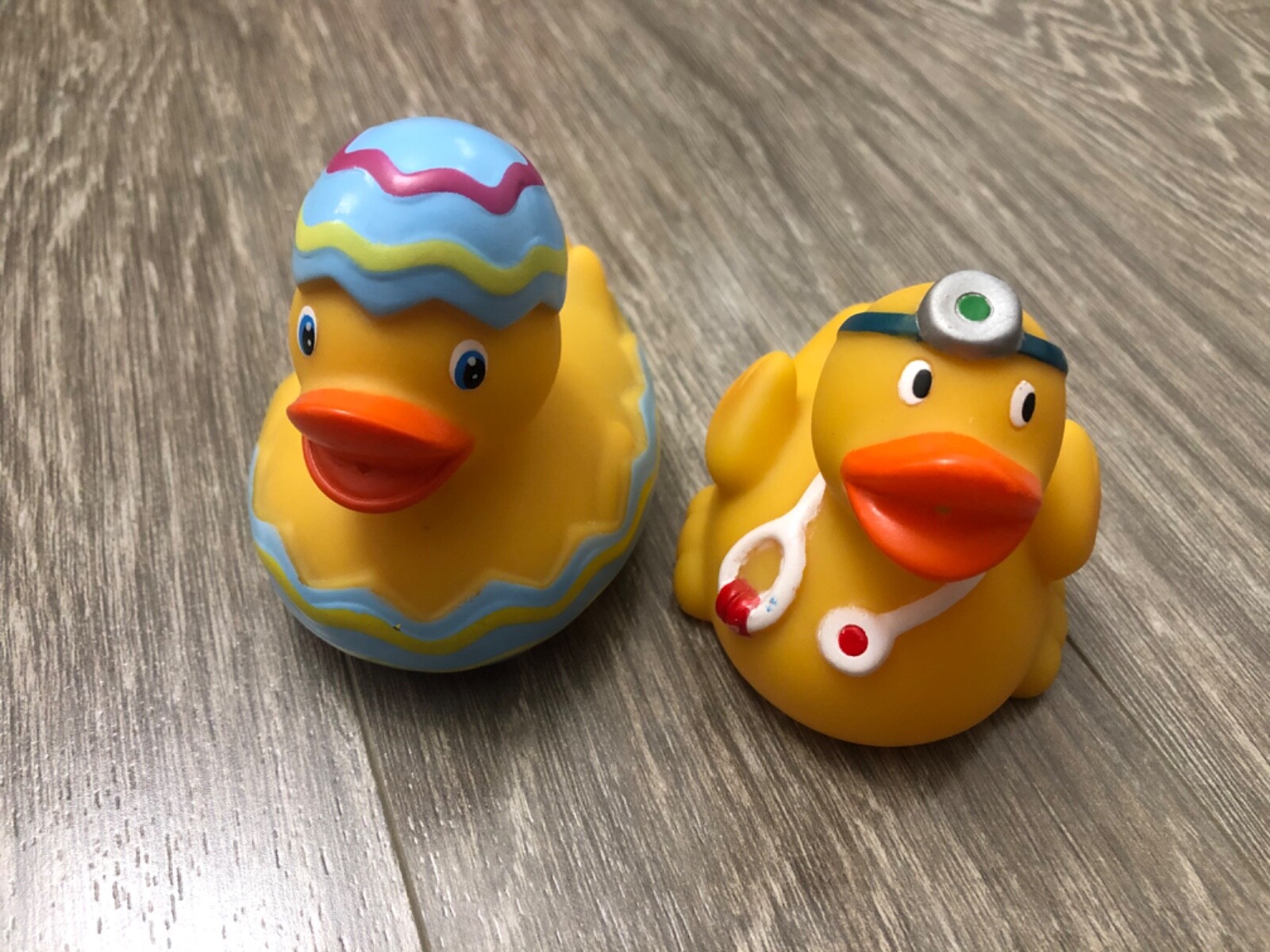Toysmith DOCTOR NURSE Easter Egg Rubber Ducky Lot of 2