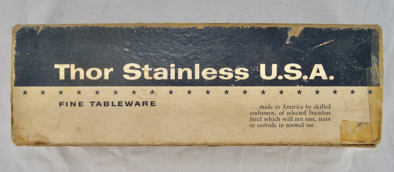 Fluted Rose Thor Stainless USA Original Cardboard Box Only Oneida O AS IS