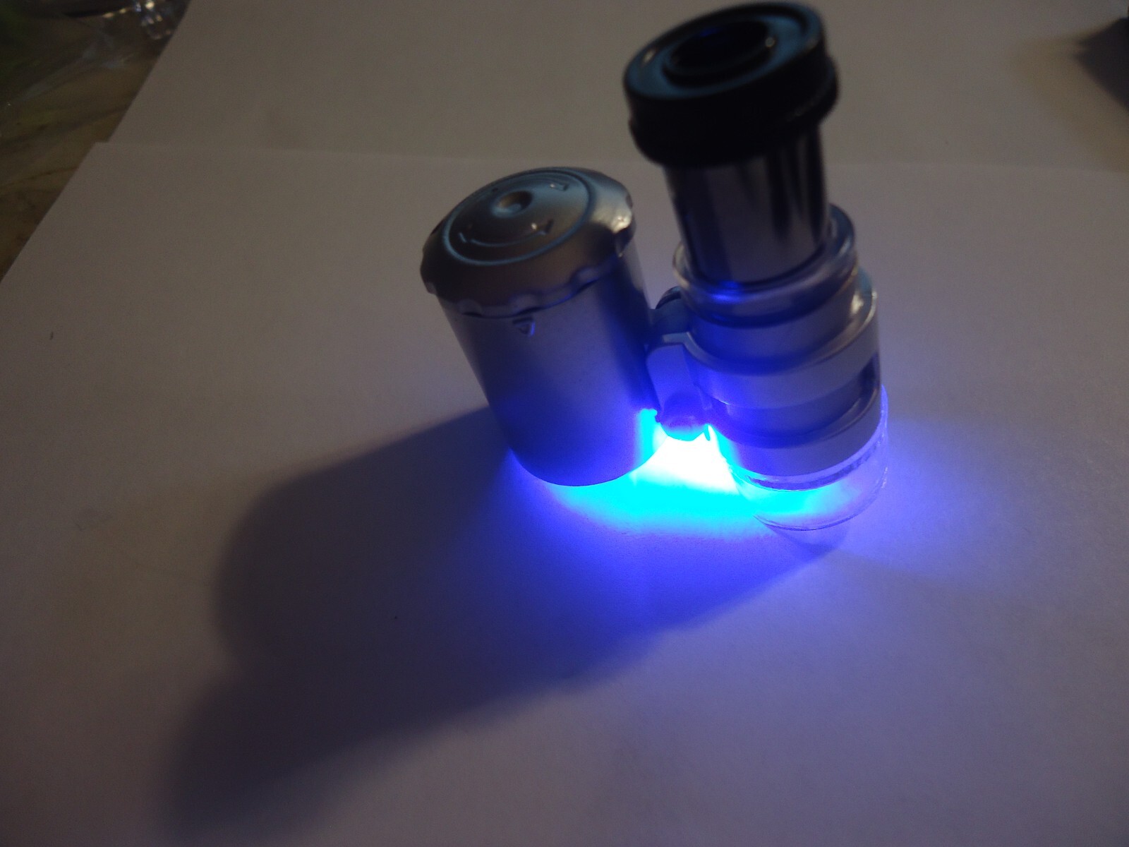 1- 60x microscope blue light white light with cases#011