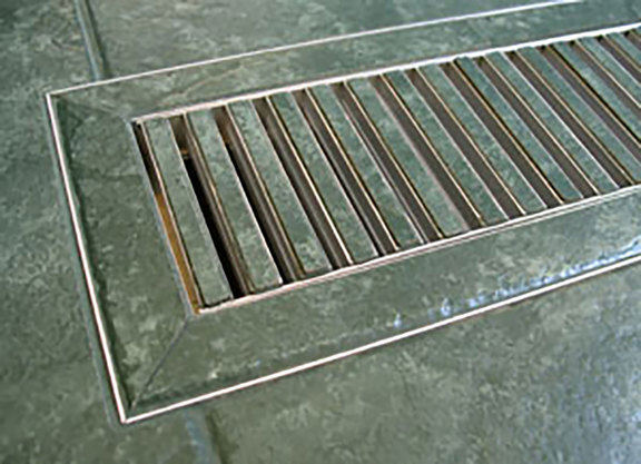 Chameleon Hard Surface Floor Vent Registers for Tile Hardwood &Laminate floors