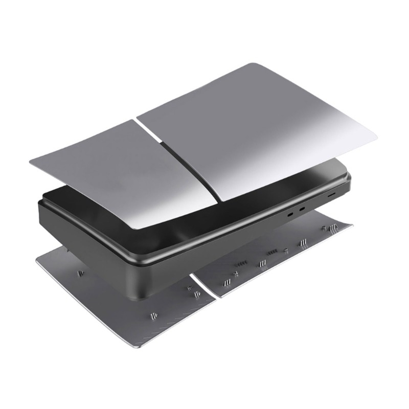 Faceplate for Slim Digital Edition Protector Cover Game Consoles Shell Silver