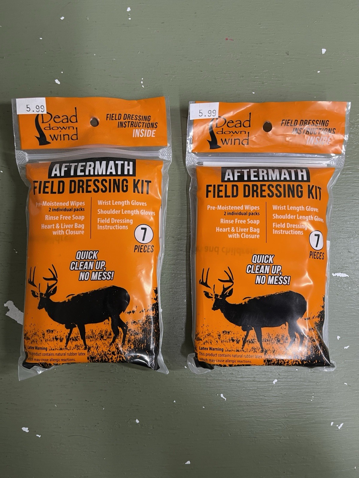 X2(LOT)- Dead Down Wind After Math Field Dressing Kit 7 Pieces.