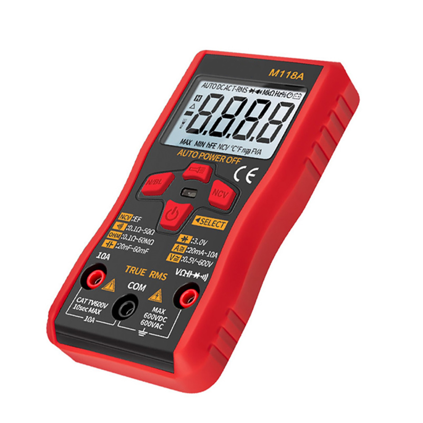 6000 CountS ANENG M118A Digital Multimeter AC/DC Spannungstester NCV Flashlight