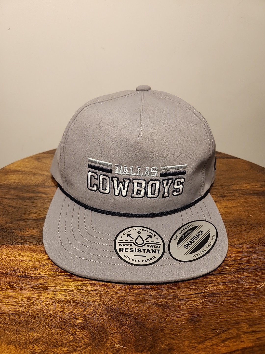 DALLAS COWBOYS NFL HOOEY ROPE TRUCKER SNAPBACK GRAY HAT CAP NWT
