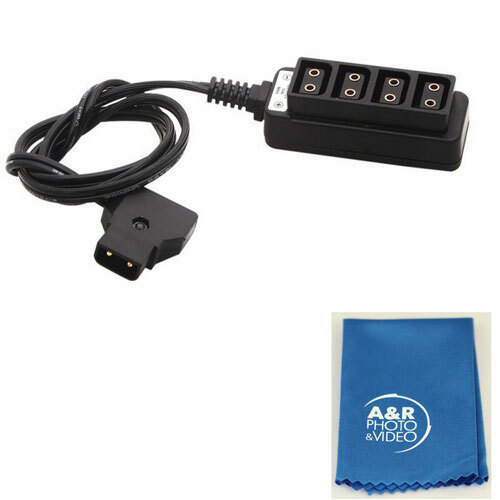 NEW Male D-Tap B Type Power Tap to 4Port Female D-Tap P-Tap Hub Adapter Splitter