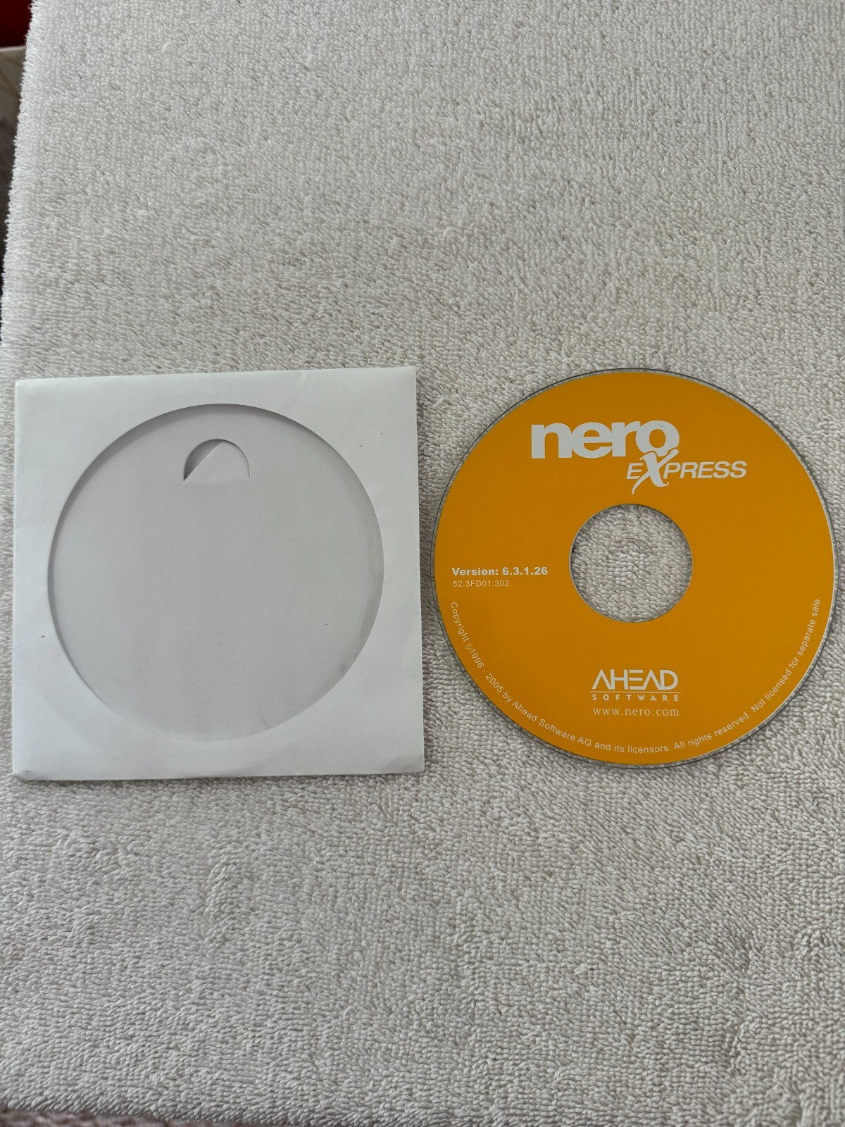 Nero Express Version 6.3.1.26 CD - No Key/Code!!!