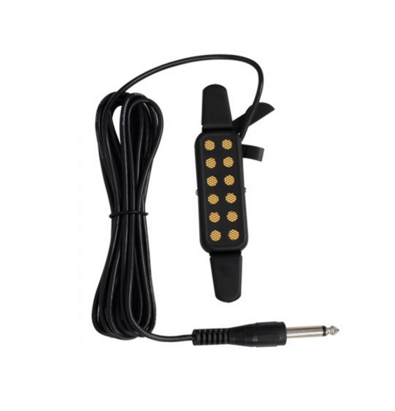 New  KQ-3 Clip-on Acoustic Guitar Pickup Amplifier Speaker Sound 12 Hole Black