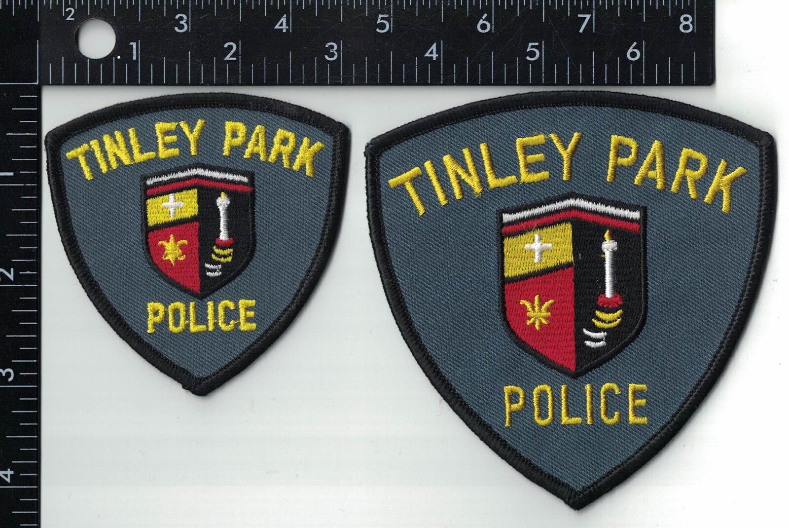 Tinley Park Set of two Illinois IL Police Patch