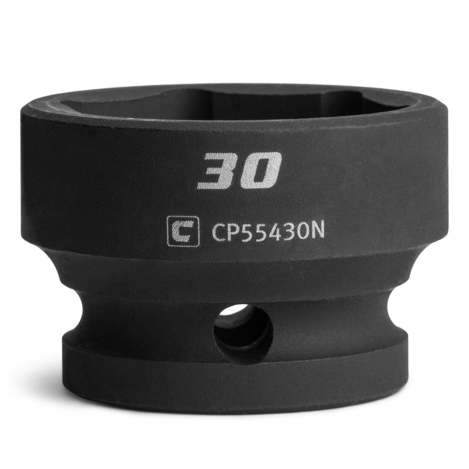 Capri Tools 30 mm Stubby Impact Socket, 1/2 in. Drive, 6-Point, Metric 30