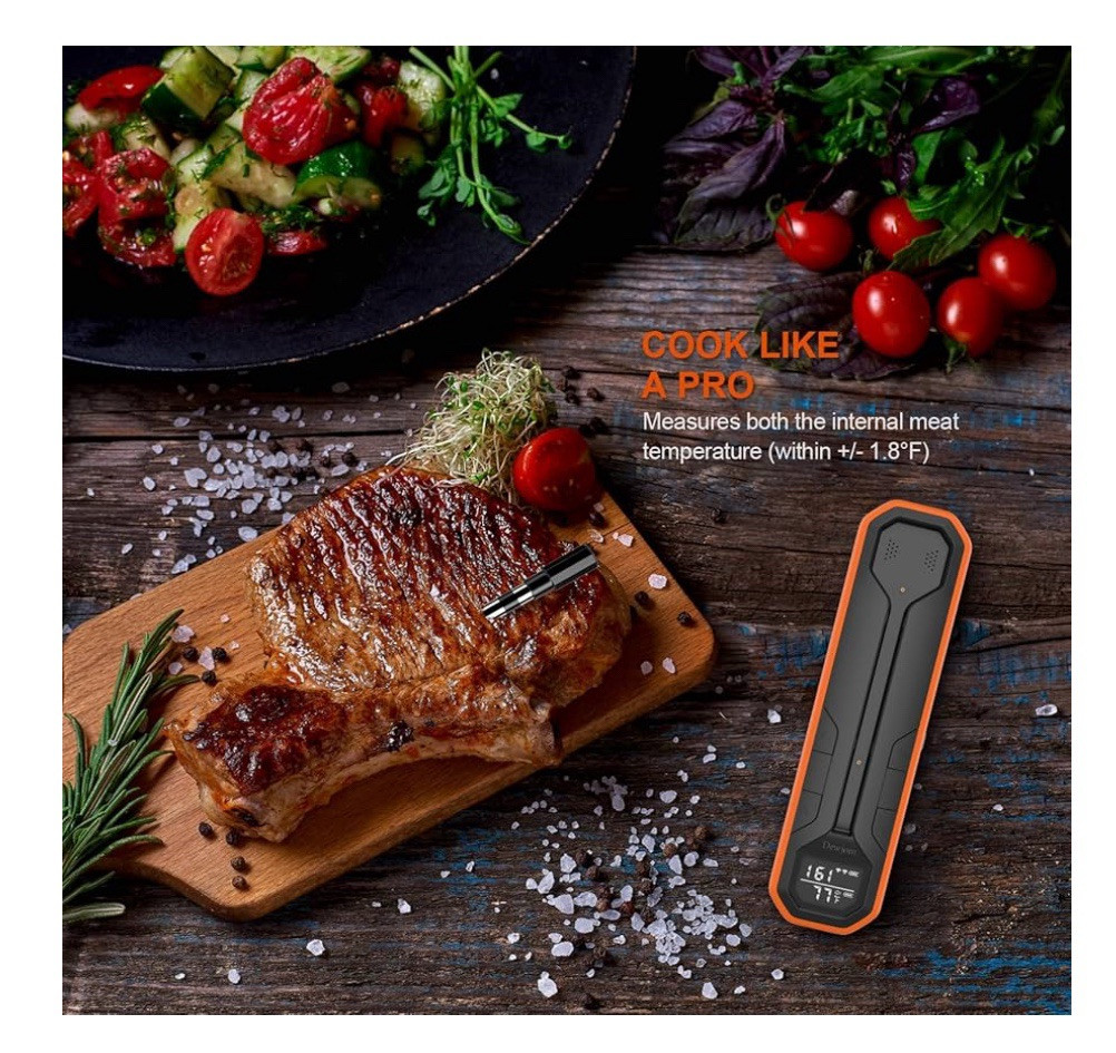 Wireless Meat Thermometer – 500Ft Remote